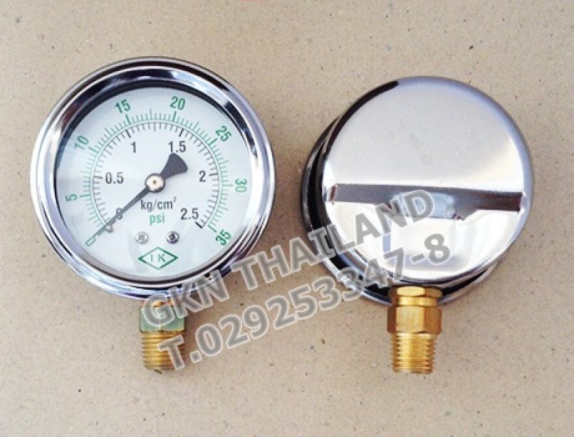 IK PRESSURE GAUGE 0-2.5 KG/CM2 & 0-35 PSI